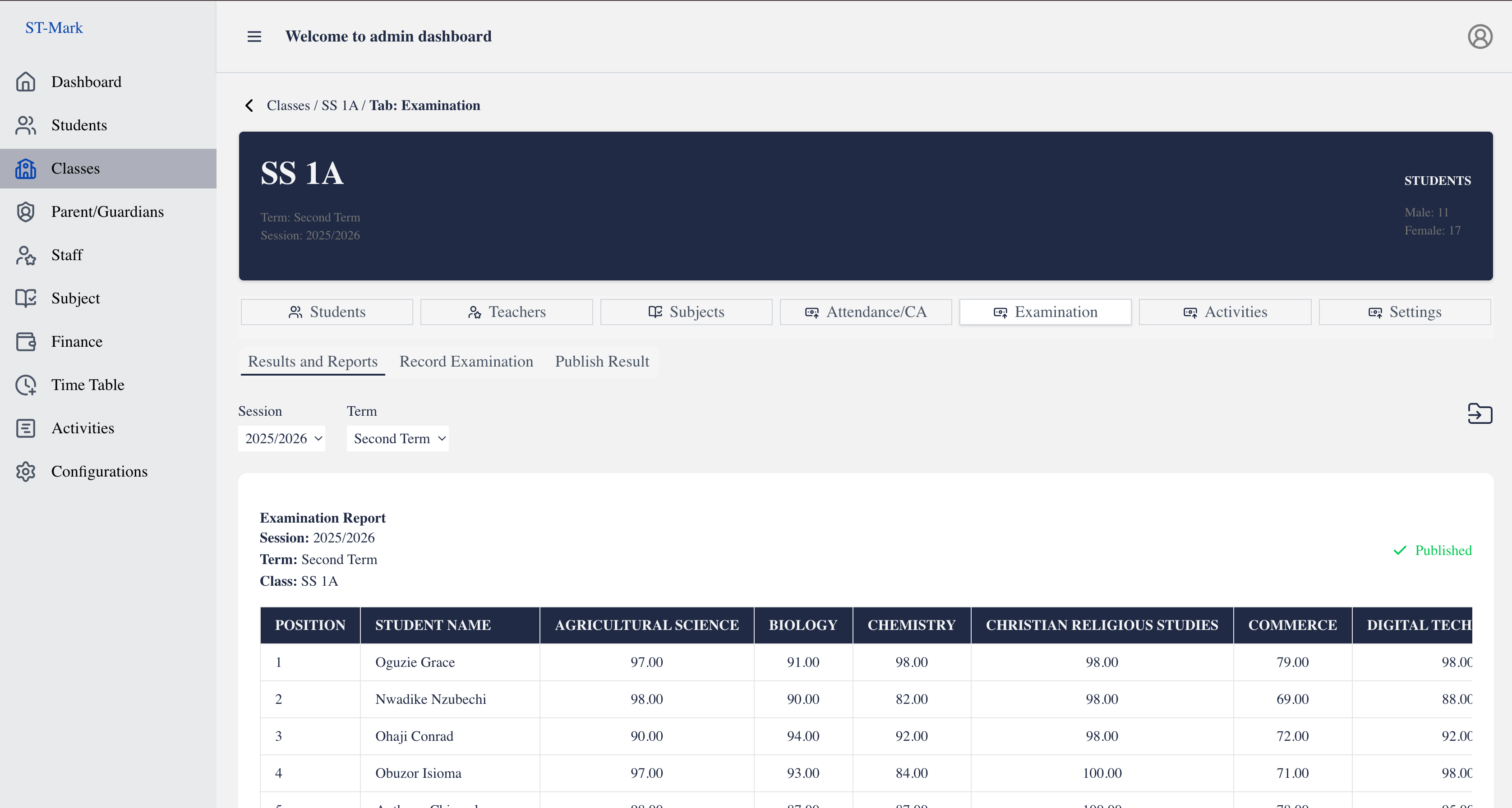 School management app preview